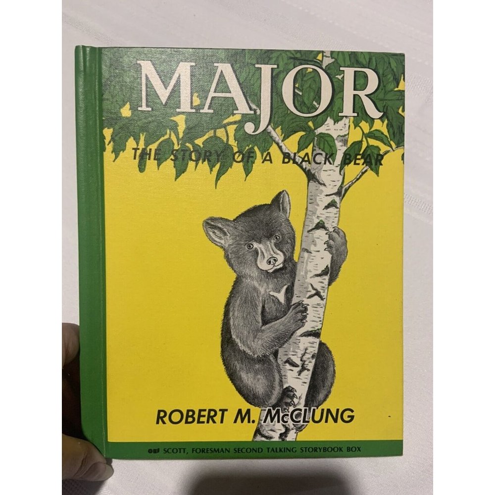 Major: The story of a Black Bear, by Robert M McClung, HC  VG Rare HTF